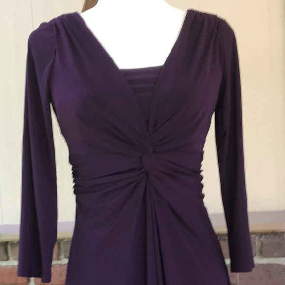 Chaps Ladies Small Dress NWT Aubergine - Picture 3 of 11